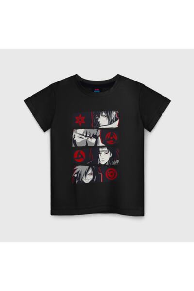 GALASHOP Naruto Anime 3fd2 Çocuk Siyah Tshirt Model 2278