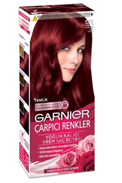 Garnier Çarpıcı Renkler 5.62 Parlak Lal Kızılı Saç Boyası 2 Adet