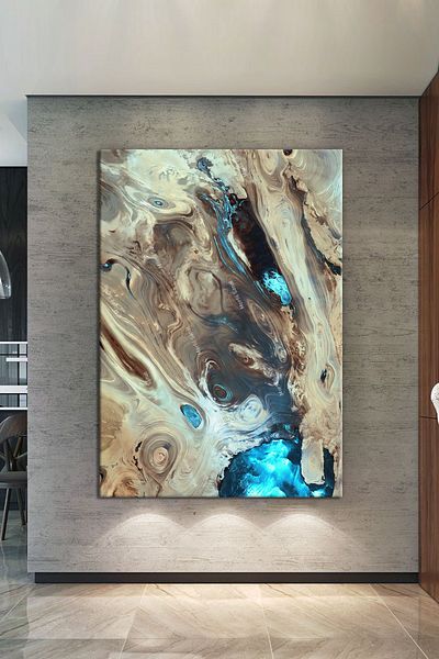 Morfil Sanat Atölyesi Χορός των χρωμάτων Αφηρημένη καλλιτεχνική ζωγραφική σε καμβά