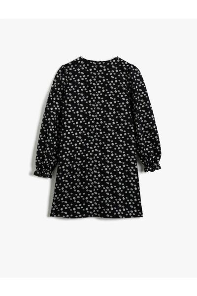 Koton Rochie cu model Maneci Bumbac cu volane