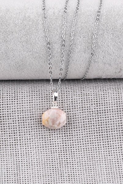 Alibaba Doğaltaş Natural Agate Stone Necklace