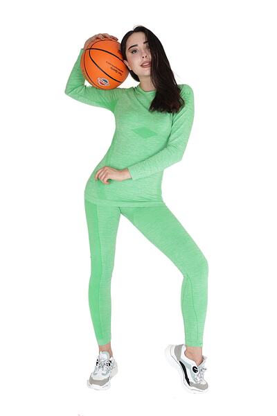 FORE SPORT Women's Long Sleeve Seamless Bottom Top Fitness Set