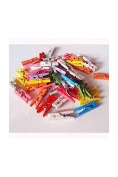 KRAF Kids Wooden Pegs Large Colorful 25 Pcs Kk166