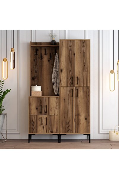 Variant Mobilya Berlin Ba Portmanto - Ceviz / Ceviz