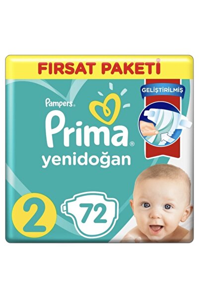 Prima Bebek Bezi Yeni Bebek 2 Beden Mini Fırsat Paketi 4-8 kg 72 Adet