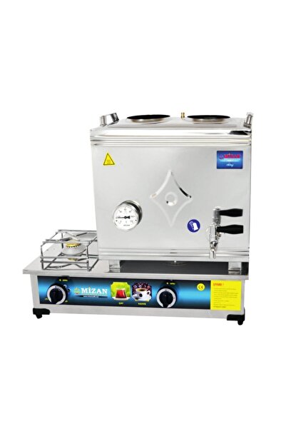 Mizan 40 Lık Doğalgazlı 30 Litre 2 Demlikli Çay Kazanı - Çay Ocağı
