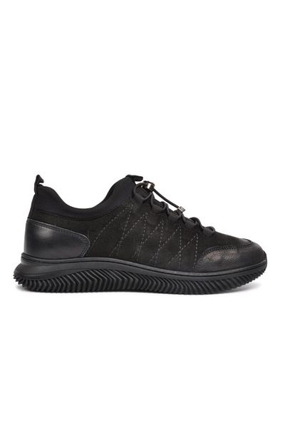 Pierre Cardin 77541 Black Nubuck Genuine Leather Men's Casual Shoes