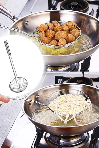 AKCAKESE Boiling and Frying Oil for Metal - Luxury Oil Colander with Presentation Serve