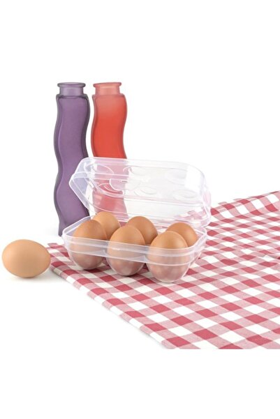 FırsatVar Dolap Içi Yumurta Taşıma Saklama Kabı Plastik 6'lı Yumurtalık