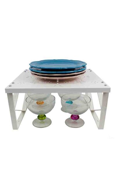 FırsatVar Dolap Içi Bardak Tabak Tava Tencere Kupa Raf Düzenleciyi