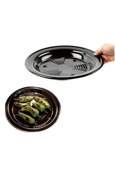 FırsatVar 2 Adet Közleme Tavası Emaye Patlıcan Biber Közleme Kestane Tavası