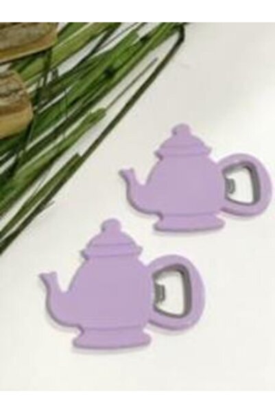 FırsatVar 2 Adet Demlik Şeklinde Kola Gazoz Soda Kapağı Açacağı Manyetik