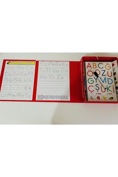 OYUNCAKPARK Magnetic Tablet Alphabet Training Set + Standing Refrigerator Magnet Tablet + Letters