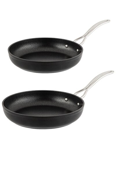 Nehir Titanium 2'li Siyah Tava Takımı Seti 26cm-30cm Titanyum Çizilmeye Karşı Dayanıklı