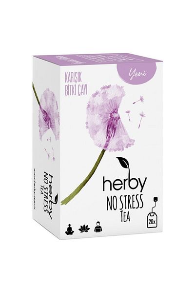 Herby No Stress Tea with Relaxation Support - 20 Pack 30 G Herbal Tea