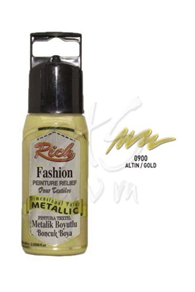 Rich Boyutlu Boncuk Boya Metalik 60cc 900 Altın