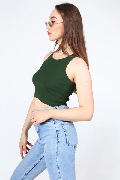 AFŞAR MODA Women's Rambo Crop Blouse