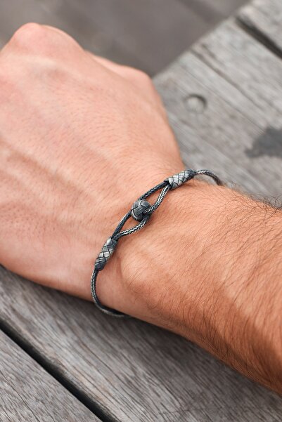 Tesbih Otağı Gümüş Kazaziye Erkek Bileklik