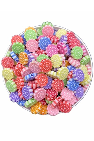 Hedef Bijuteri Pasteluri de 10 mm în formă de floarea-soarelui, mărgele de cu...