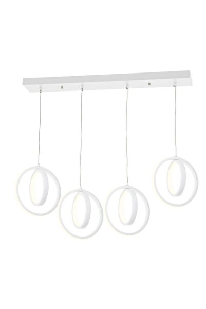 Eray Aydınlatma 1909-4 Beyaz 4 Lü Sıralı Led Avize