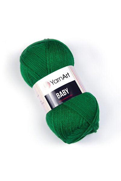 Yarnart Baby - Βρεφικό νήμα πλεκτό στο χέρι Πράσινο-338