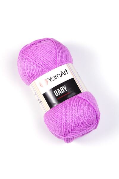 Yarnart Baby - Fir tricotat manual pentru bebeluși, liliac deschis-635