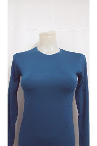 Ece Kadın Bisiklet Yaka Uzun Kollu Badi