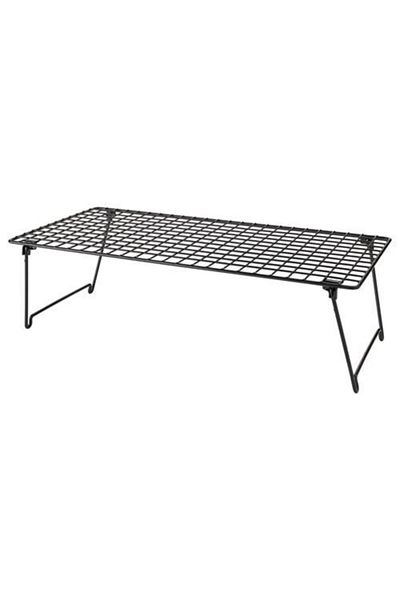 GBG Foldable Metal Shoe Rack - 58x27x17 cm | Compact Shoe Rack in Black Color