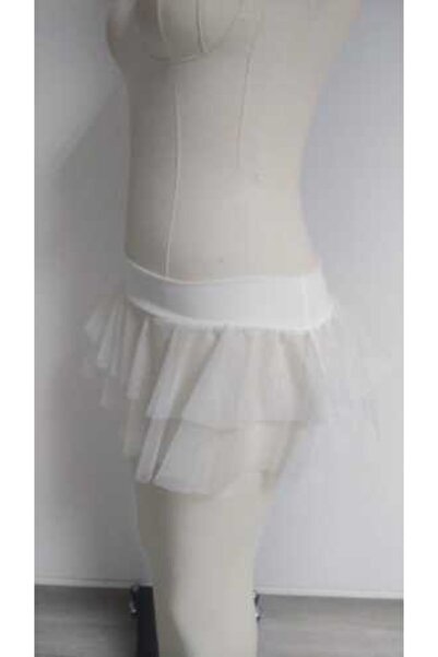 Secret Passion Lingerie Еластична тканина, нижня частина з шифону, пляжна спідниця, біла парео спідниця 300