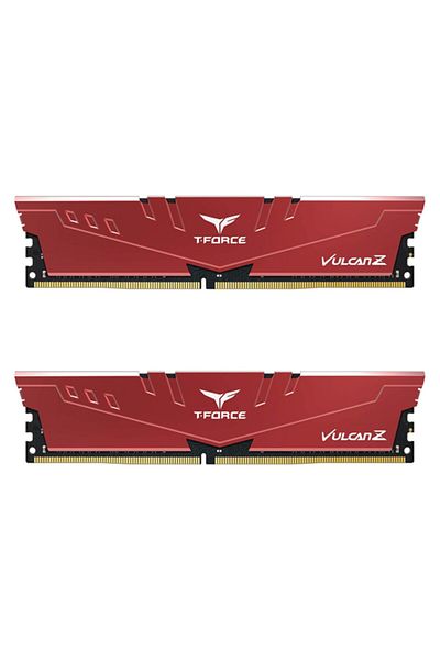 TEAM T-Force Vulcan Z Tlzrd432G3200Hc16Fdc01 32Gb (2X16Gb) Ddr4 3200Mhz Cl16 Red Gaming (Player)