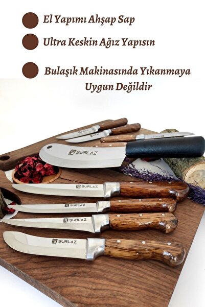 SürLaz Handmade Pro 10 Parça Bıçak Seti