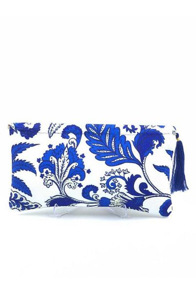 ZELİCE TASARIM Bleu Blanc Handbag Clutch Bag Clu01 - Zelice