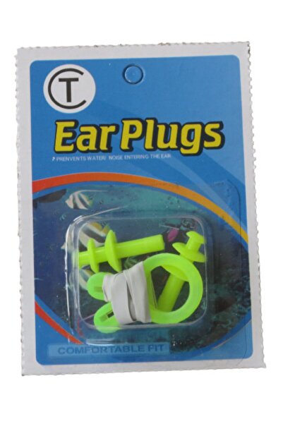 Ear Plug Silikon Burunluk Ve Kulaklık Deniz Havuz Yüzme İçin Yüzücü Kulaklığı...