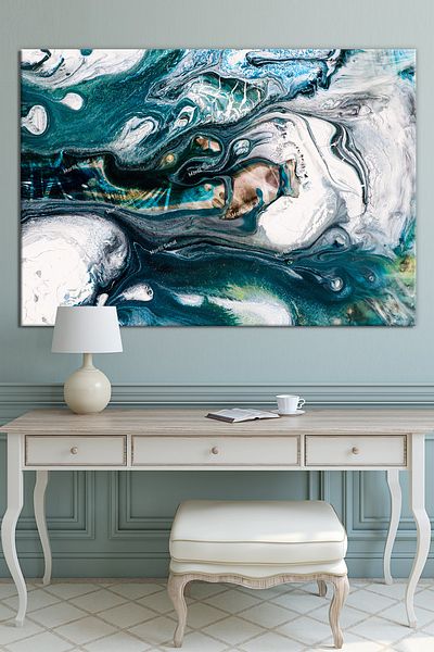 Morfil Sanat Atölyesi Dansul culorilor pictură artistică abstractă pe pânză (8 dimensiuni diferite)