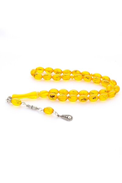 Beyisa Arpa Kesim Hakiki Karınca Fosilli Toz Kehribar Tesbih Midyat