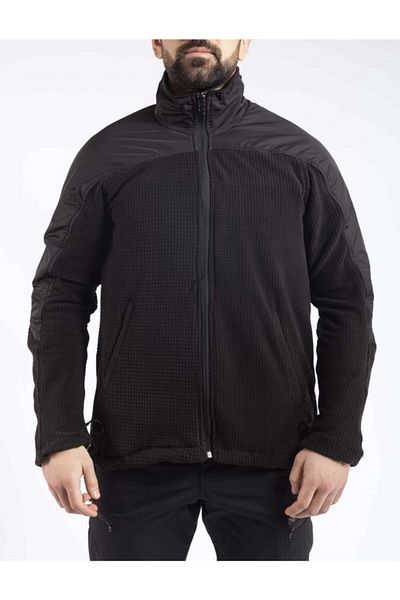 VAV WEAR Tactical Outdoor Men's Sweatshirt Cosmetic Thick Fleece Coat Trekking Camping Honeycomb