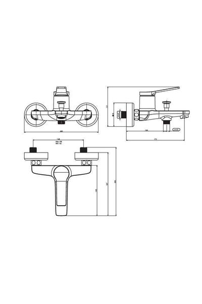 NSK Nobia Pro Chrome Bathroom Faucet - N2038102