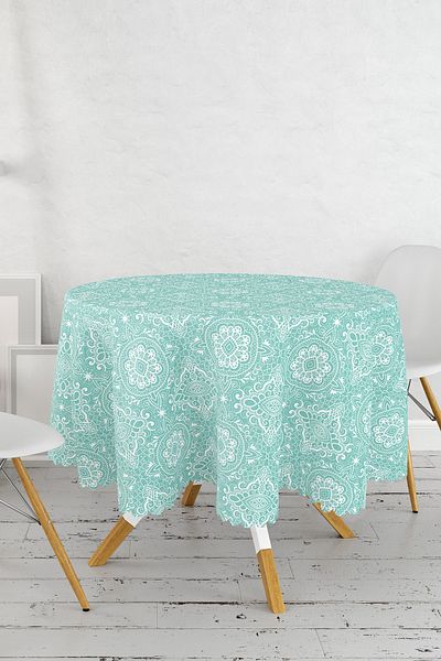 Realhomes Fata de Masa Rotunda Imprimata Digital - Diametru 140cm