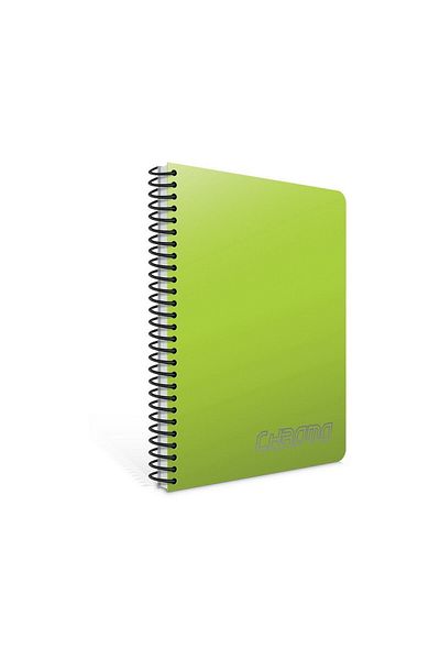 Gıpta Chromo A4 120 Sheets Plastic Cover Spiral Notebook (1342) Unlined Light Green
