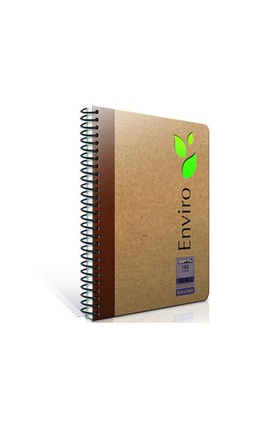 Gıpta Enviro 17x24 100 Sheets Kraft Cover Spiral Notebook (1794) Checkered