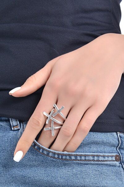 LABALABA Kadın Antik Gümüş Kaplama Bohem Yüzük