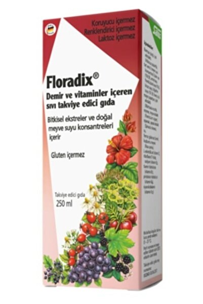Hiper Floradıx Syrup Iron and Vitamin Supplement 250 ml Liquid