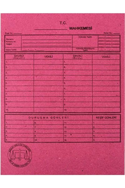 Alemdar Court File Luxury Pink 50 Pack Pink Court File