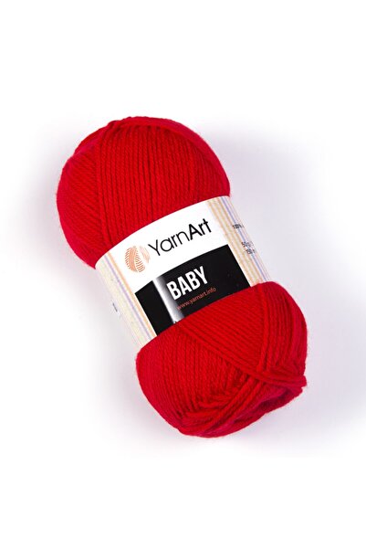 Yarnart Baby - Fir tricotat manual pentru bebeluși Roșu deschis-156