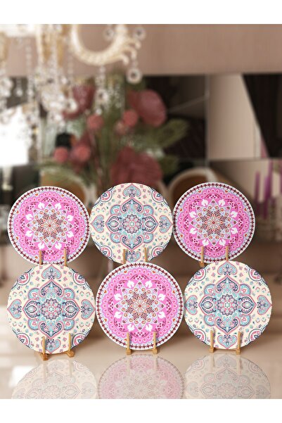 Realhomes Set od 6 krem i roze mandala podmetača i stolnih podmetača posebno ...