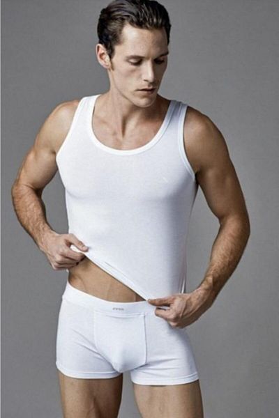 Eros 104 Men's Athlete Boxer Suit White