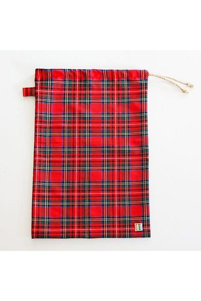 Çizgikare Red Plaid Bread Bag