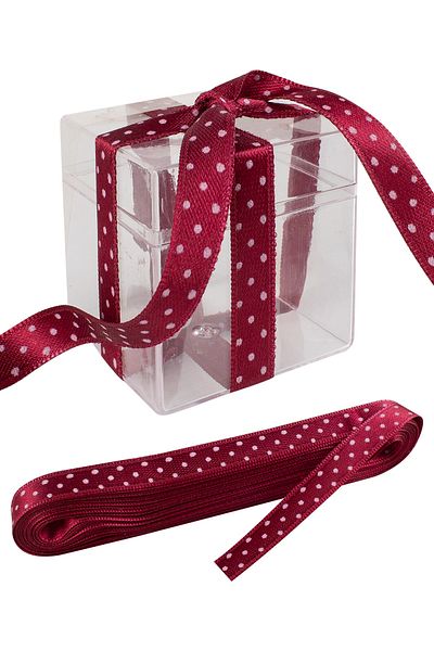 Kına Atölyesi Satin Ribbon Polka Dot 1cm 10 Mt