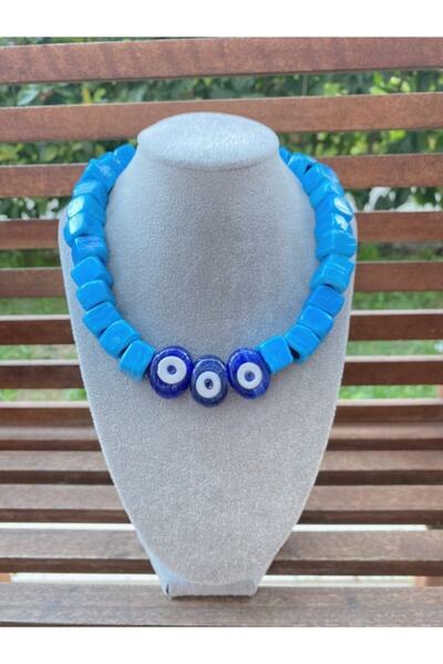 wanwa aksesuar قلادة عين الشر الكبيرة