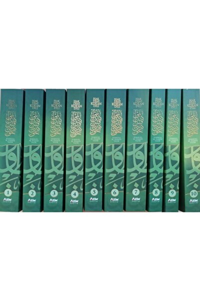 Azim Dağıtım Hak Dini Kuran Dili 10 Cilt Takım